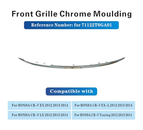 Front Upper Grille Grill Molding Trim For HONDA CR-V 2012 2013 - Product Imagery
