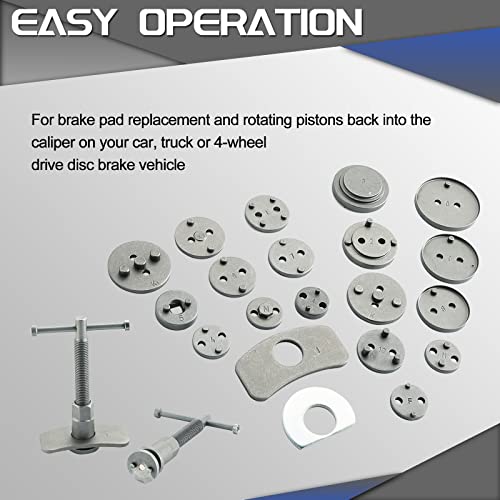 ATP 23pcs Heavy Duty Disc Brake Caliper Tool Set and Wind Back - Product Imagery