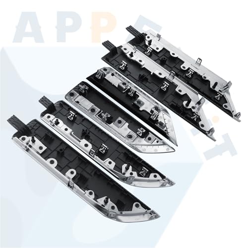 Door Trim Molding Kit Carbon Fiber 6pcs for Interior Door Panel - Product Imagery