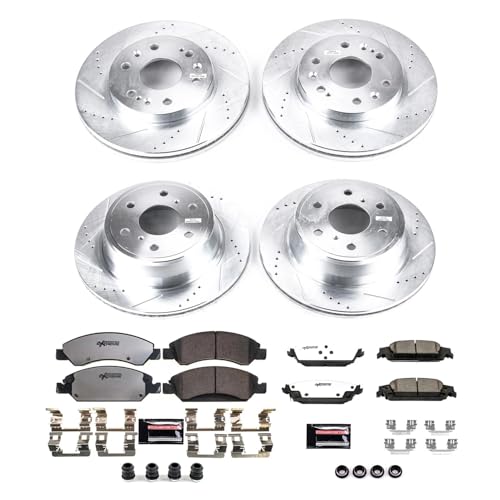 PowerStop Z36 Truck & Tow Brake Pad & Rotor Kit Front & Rear - Product Imagery