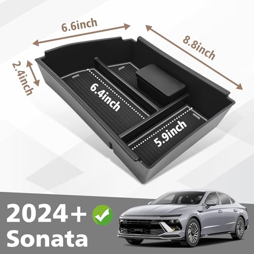 Muslogy Center Console Organizer for 2024 2025 2026 Hyundai - Product Imagery