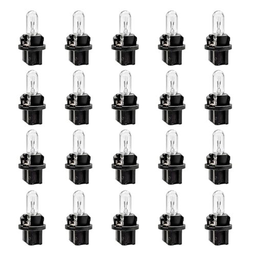 20 PCS T5 17 57 86 Halogen Instrument Cluster Bulbs Kits, 12V - Product Imagery