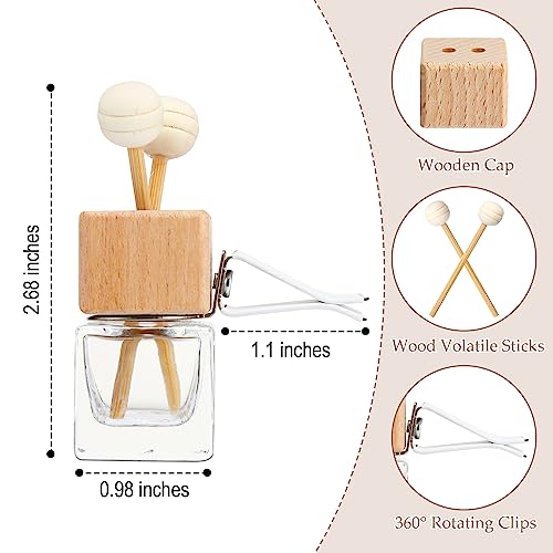 30 Pcs Empty Air Freshener Car Diffuser with Vent Clip, Clear - Product Imagery
