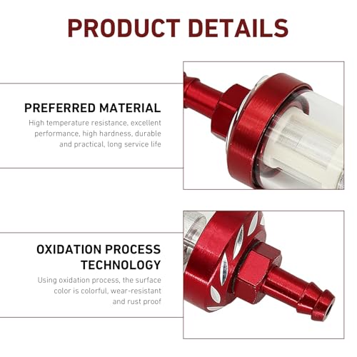 WZP Car Fuel Filter, Detachable Washable Alloy Filter Oil Cup, - Product Imagery