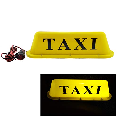 YELLOW shell withTaxi Sign and Magnetic Base,12VDome light,Taxi - Product Imagery