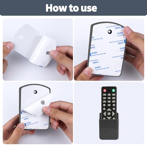 2 PCS Remote Control Holders Wall Mount, Self Adhesive TV Air - Product Imagery