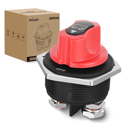 Nilight Battery Disconnect Switch 300A Master Disconnector - Product Imagery