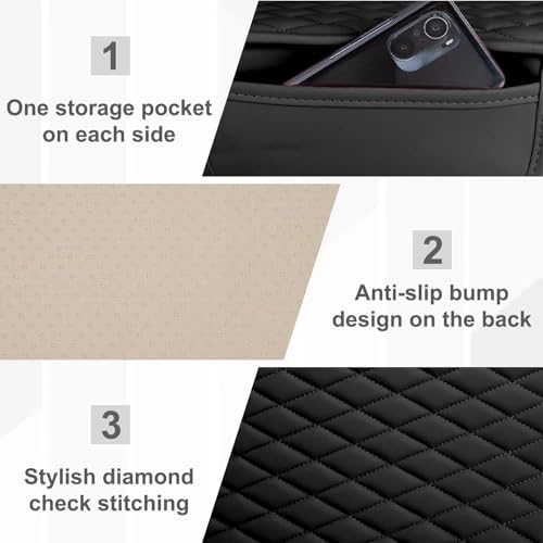 BFXM Car Center Console Cover with 2 Organizer Pockets Storage - Product Imagery