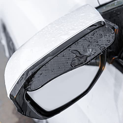 Blilo 2PCS Smoke Visor Guards for Car Side Mirrors - Waterproof - Product Imagery