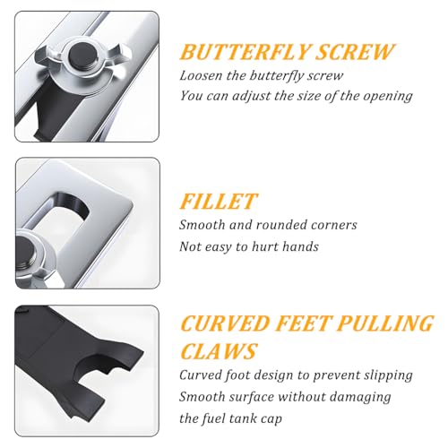 3/8 Inch Drive Fuel Pump Removal Tool, Lock Ring Wrench Straight - Product Imagery
