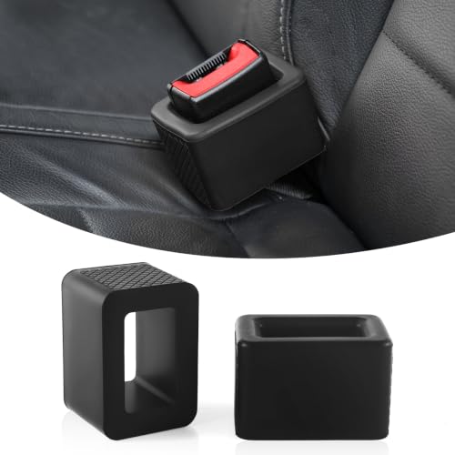 Amiss 2PCS Seat Belt Buckle Holder, Universal Silicone Rear Seat - Product Imagery