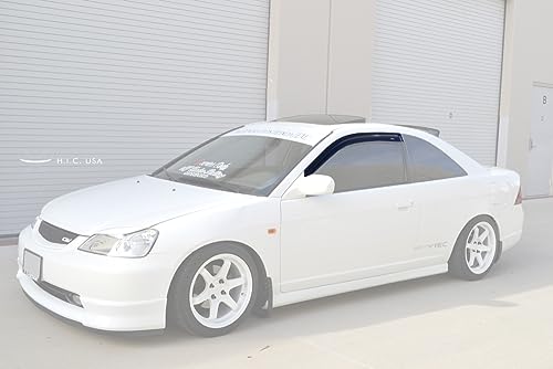 for 2001-2005 Honda Civic 2Dr Coupe Models | EOS Visors Tape-On - Product Imagery