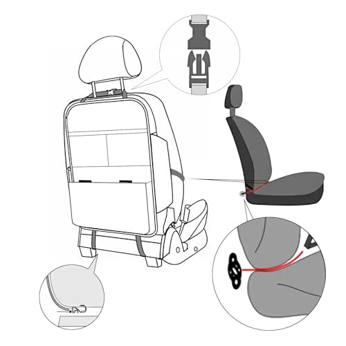 TAIKOO Seat Back Protector,Shields Seat Backs From Kicks and - Product Imagery