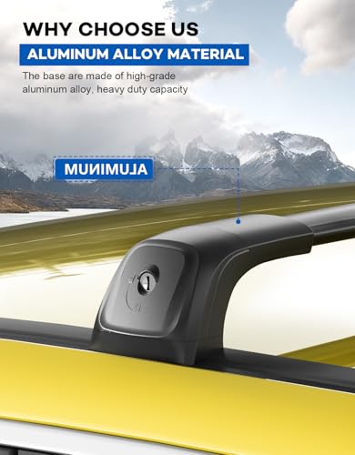 Wonderdriver 330lbs Lockable Roof Rack Cross Bars for Rivian R1S - Product Imagery