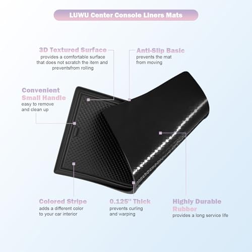 LUWU Center Console Liners Mats Compatible with 2026 Honda - Product Imagery