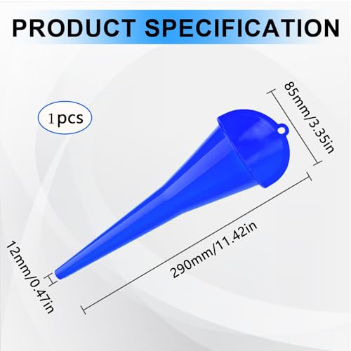 Long-Neck Oil Funnel for Automotive – Multi-Function Plastic - Product Imagery