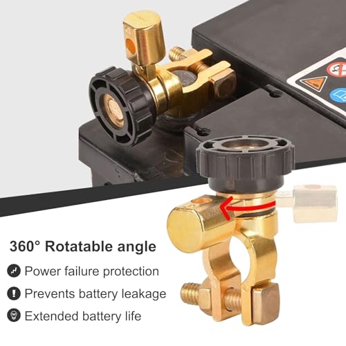 Top Post Battery Master Disconnect Switch - 2pcs Reliable Quick - Product Imagery