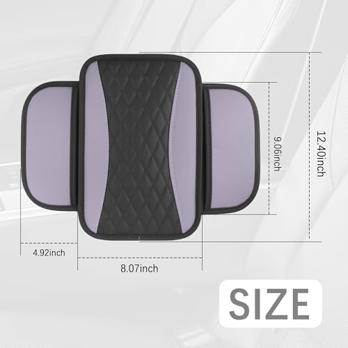 IHOTDER Patchwork Leather Center Console Covers for - Product Imagery