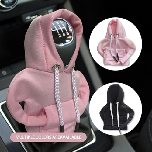 JOYCOURT 2PCS Car Gear Shift Hoodie Auto Shifter Knob Cover, - Product Imagery