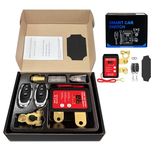 12V Smart Battery Disconnect Switch with Remote Control - - Product Imagery