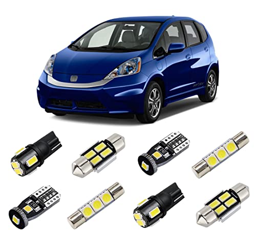 White Interior LED Lights Kit for Honda Fit Jazz 2006 2007 2008 - Product Imagery