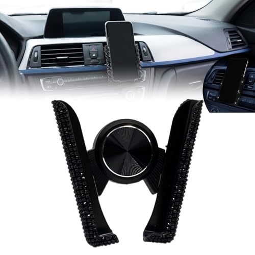Bling Car Phone Holder, Rhinestone Decoration Air Vent Mount for - Product Imagery