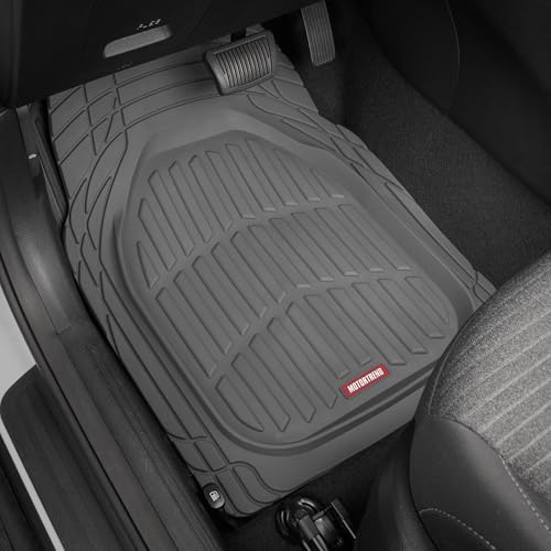 Motor Trend 2 Piece Front Car Floor Mats- Gray FlexTough Contour - Product Imagery