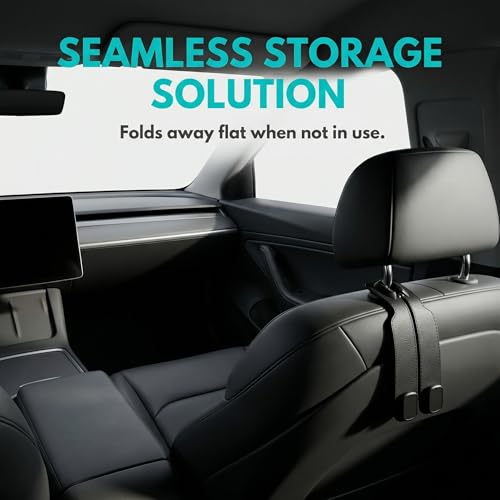 Car Headrest Hooks-4 Pack Heavy Duty Seat Hooks for Car - Product Imagery