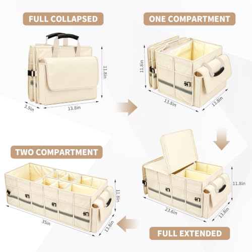 GDNasist Car Trunk Organizer and Storage for Car, SUV & Sedan, - Product Imagery