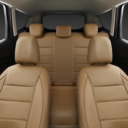 CAR PASS Piping Leather Seat Cover,Universal FIT with Composite - Product Imagery