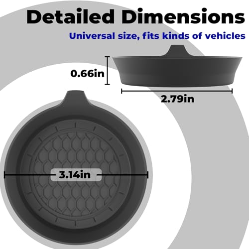 BFXM 2 PCS Car Cup Coasters, Cup Holder Coaster for Car - Product Imagery