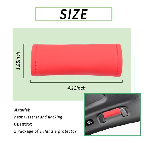 2PCS Leather Inside Car Door Handle Protector,Colorful Car - Product Imagery