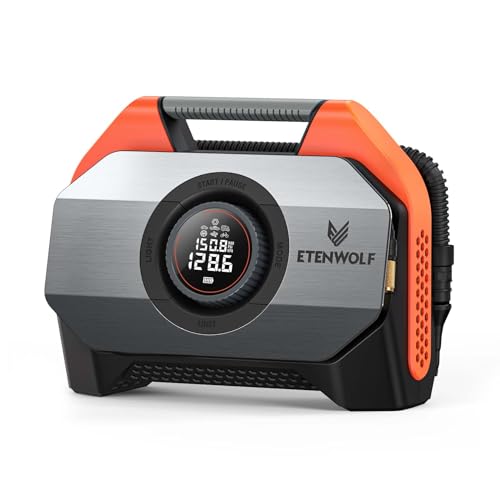 ETENWOLF VORTEX S6 Tire Inflator Portable Air Compressor, - Product Imagery