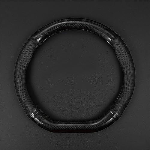 gunhunt 1 PC Car Breathable Steering Wheel Cover, Carbon Fiber - Product Imagery
