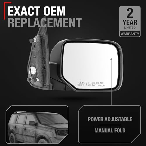 Passenger Side Mirror Replacement - Compatible with 2009-2015 - Product Imagery