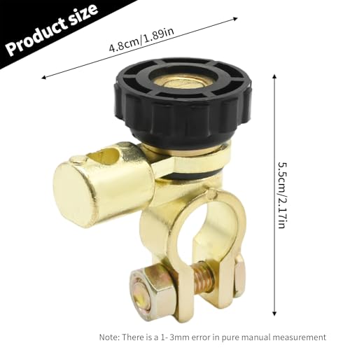 Hoypeyfiy Battery Master Disconnect Cut Off Switch, 360 Degree - Product Imagery