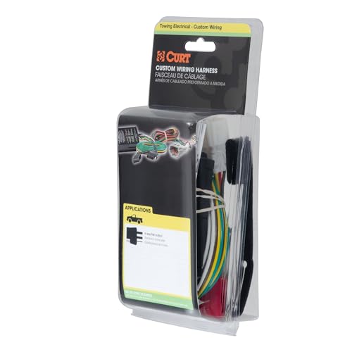 CURT 56332 Vehicle-Side Custom 4-Pin Trailer Wiring Harness, - Product Imagery