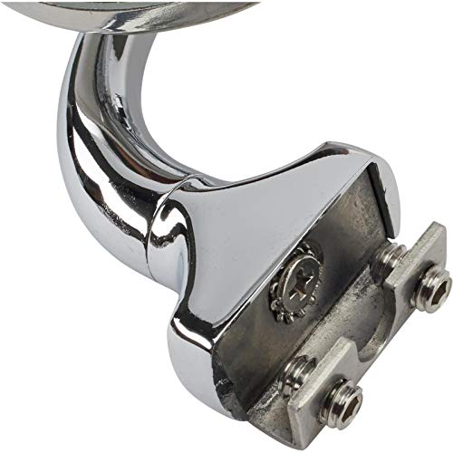 Universal 3 In Chrome Peep Mirror Clamp-On Door Mount - Product Imagery