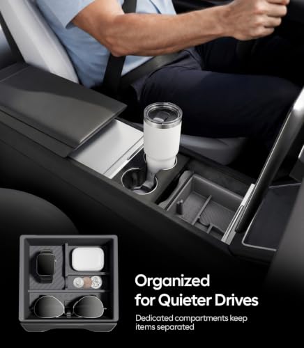 Wigoo for 2026 Tesla Model Y/3/YL Accessories Console Organizer - Product Imagery
