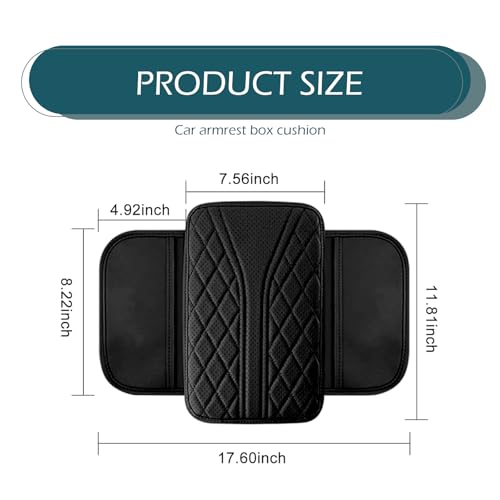 Car Center Console Cover, Leather Car Console Covers, Arm Rest - Product Imagery