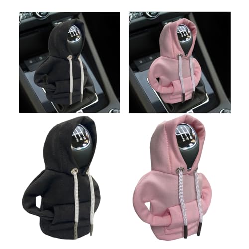 JOYCOURT 2PCS Car Gear Shift Hoodie Auto Shifter Knob Cover, - Product Imagery