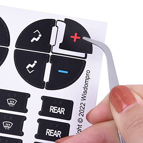 Wisdompro 3 Pack AC Dash Button Repair Decal Stickers for 07-14 - Product Imagery