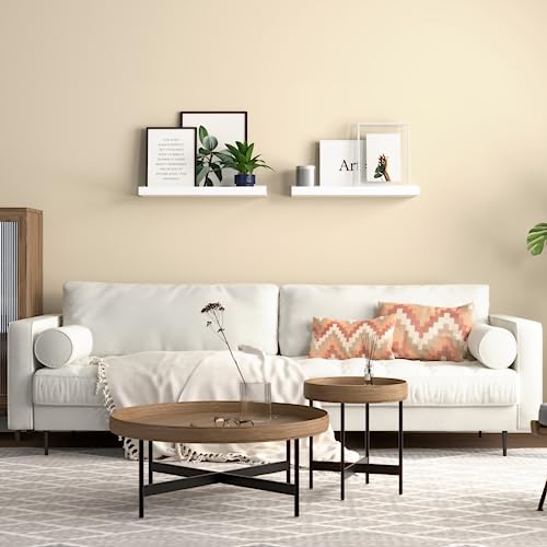 Boswillon Floating Shelves Set of 2, Small Wall Shelf with Lip, - Product Imagery