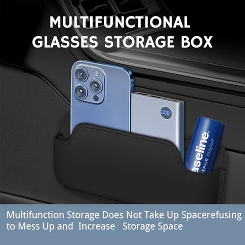 Sunglass Holder for Car, Multi-Functional Stick-On Glasses - Product Imagery