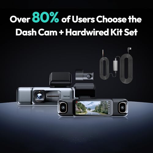 BOTSLAB 4 Channel 360° Dash Cam with Hardwire Kit, 128GB - Product Imagery