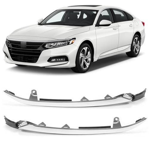 2pc Front Bumper Grille Chrome Molding Headlight Trim Compatible - Product Imagery