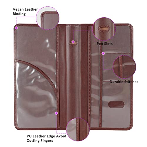 CoBak Premium Faux Leather Car Document Holder with Magnetic - Product Imagery