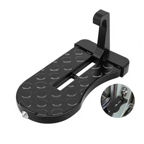 Car Door Step, Aluminum with 400lb Capacity, Anti-Slip Surface, - Product Imagery