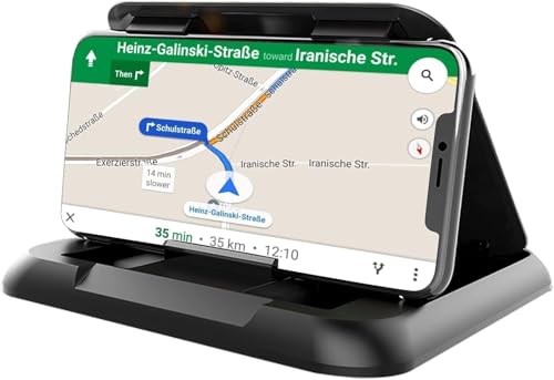 Universal Car Phone Holder & Dashboard Mount - Anti-Slip Phone - Product Imagery