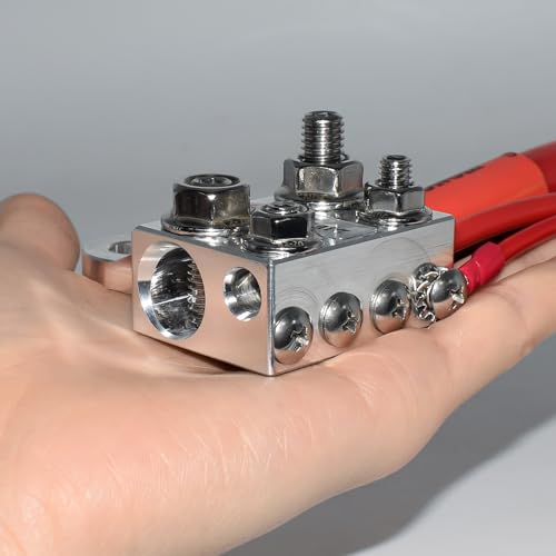 Vgate 12-Way Terminal Block Bus Bar, Multi-Size Connectors for - Product Imagery